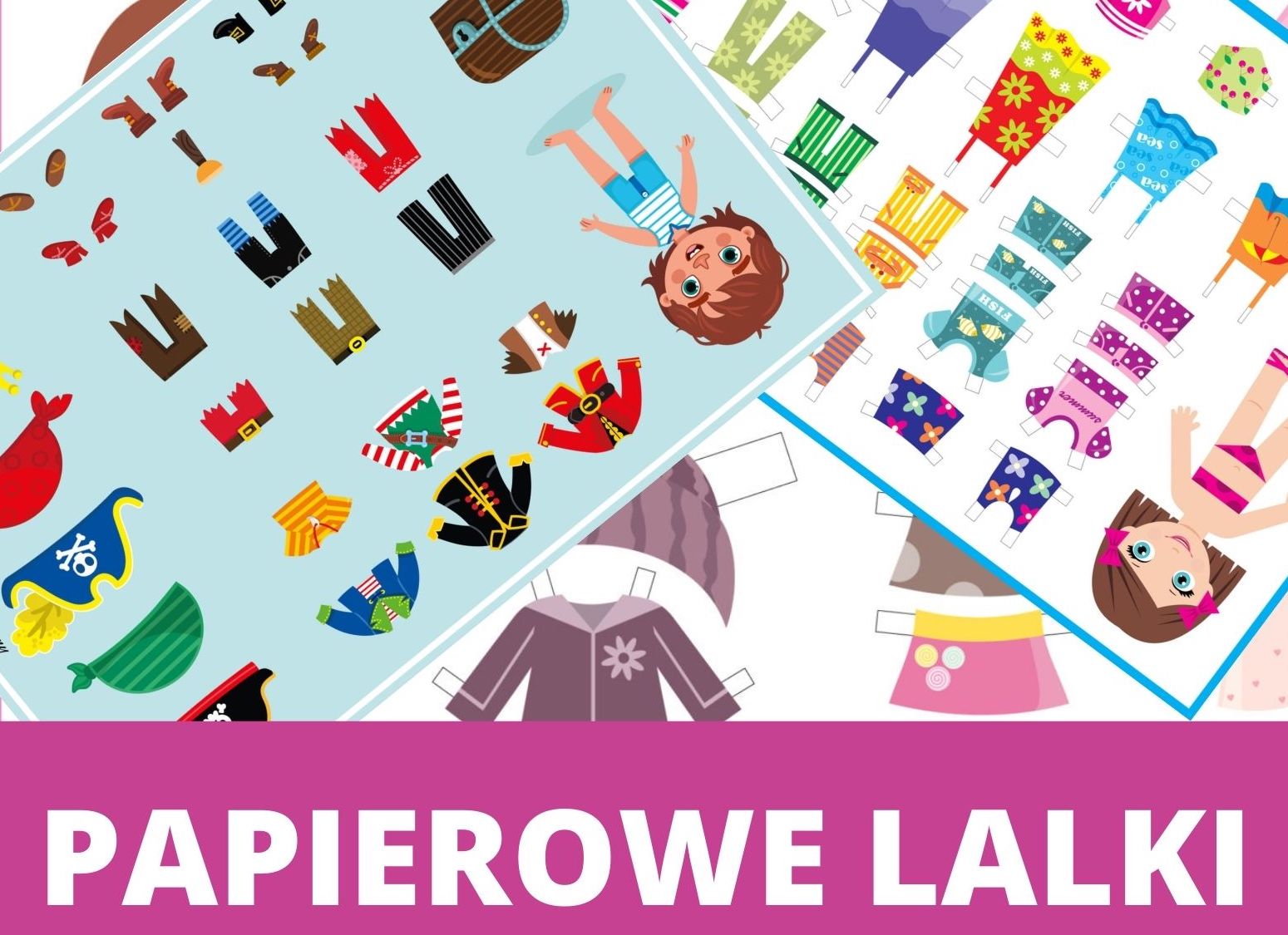 papierowe lalki wycinanki