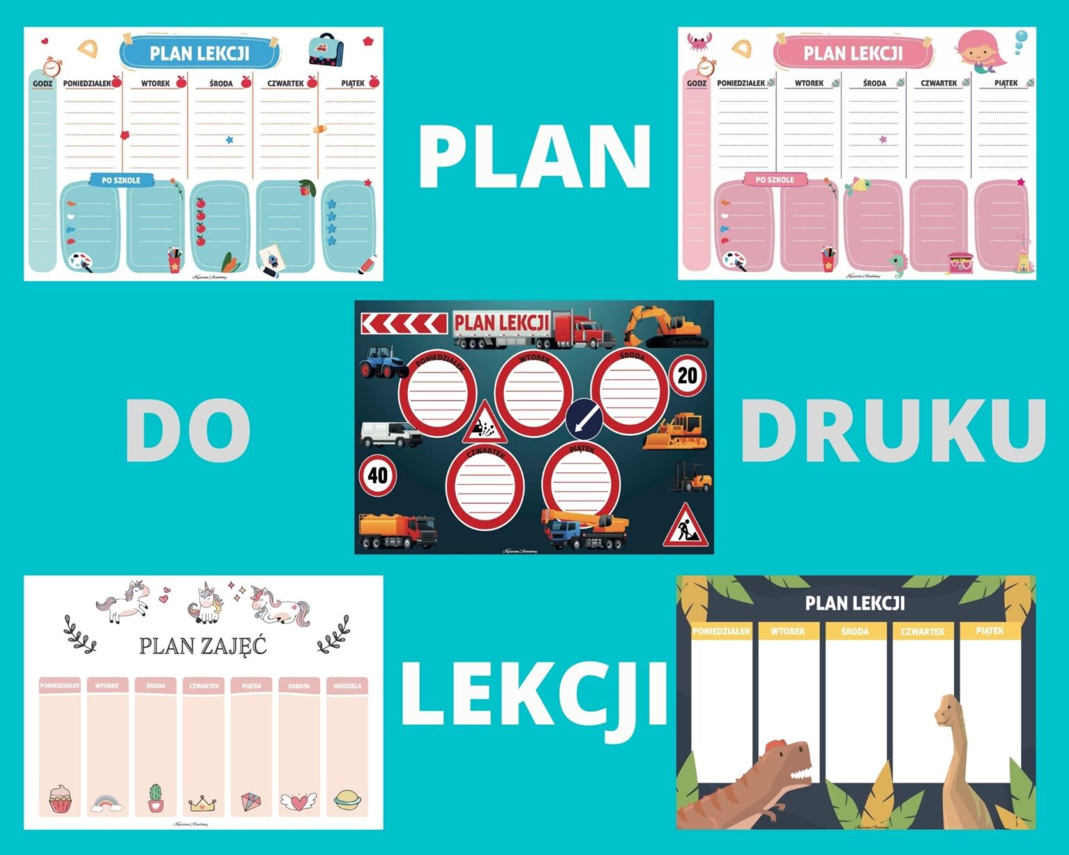 Plan lekcji do druku