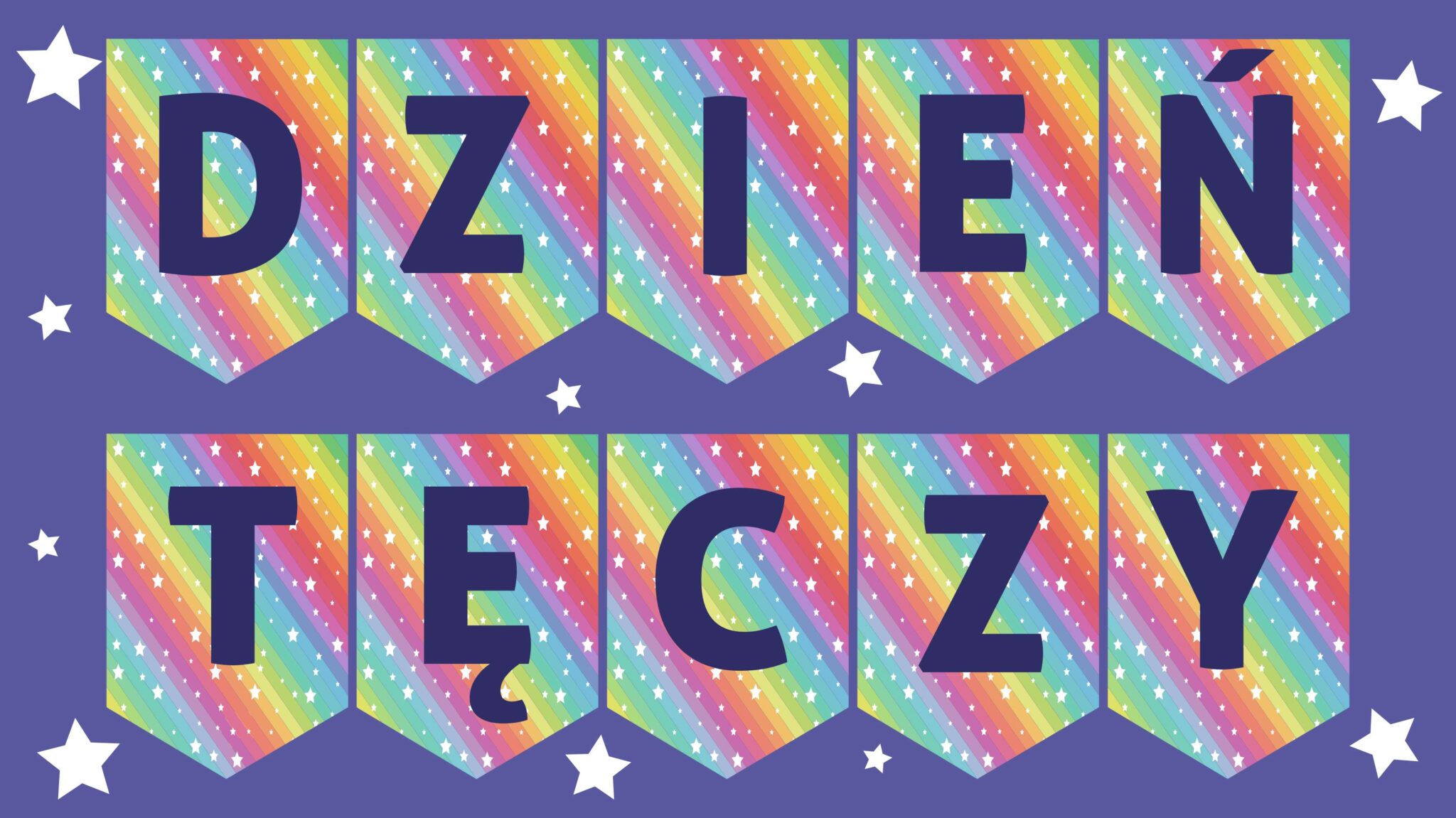 Dzień tęczy girlanda