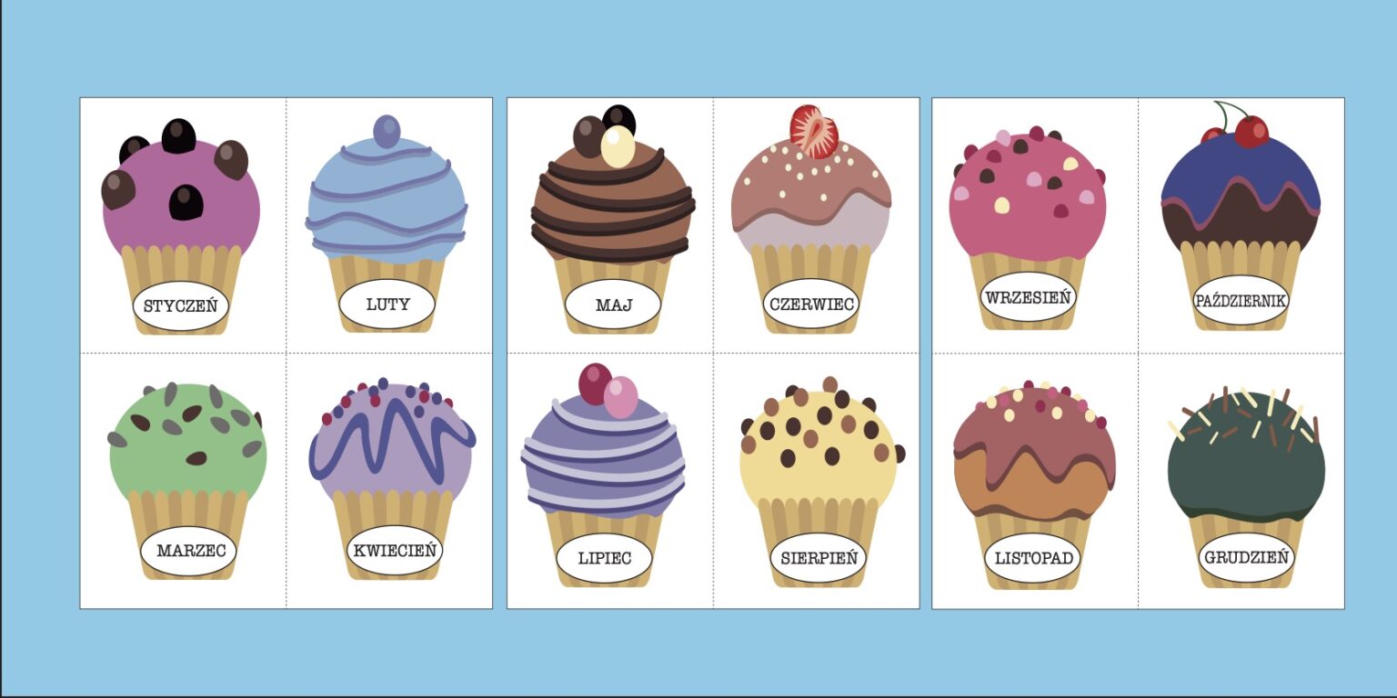 kalendarz urodzinowy babeczki