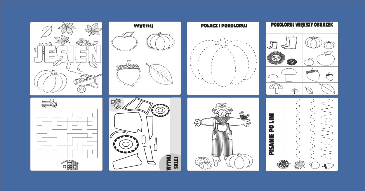 jesienne karty pracy