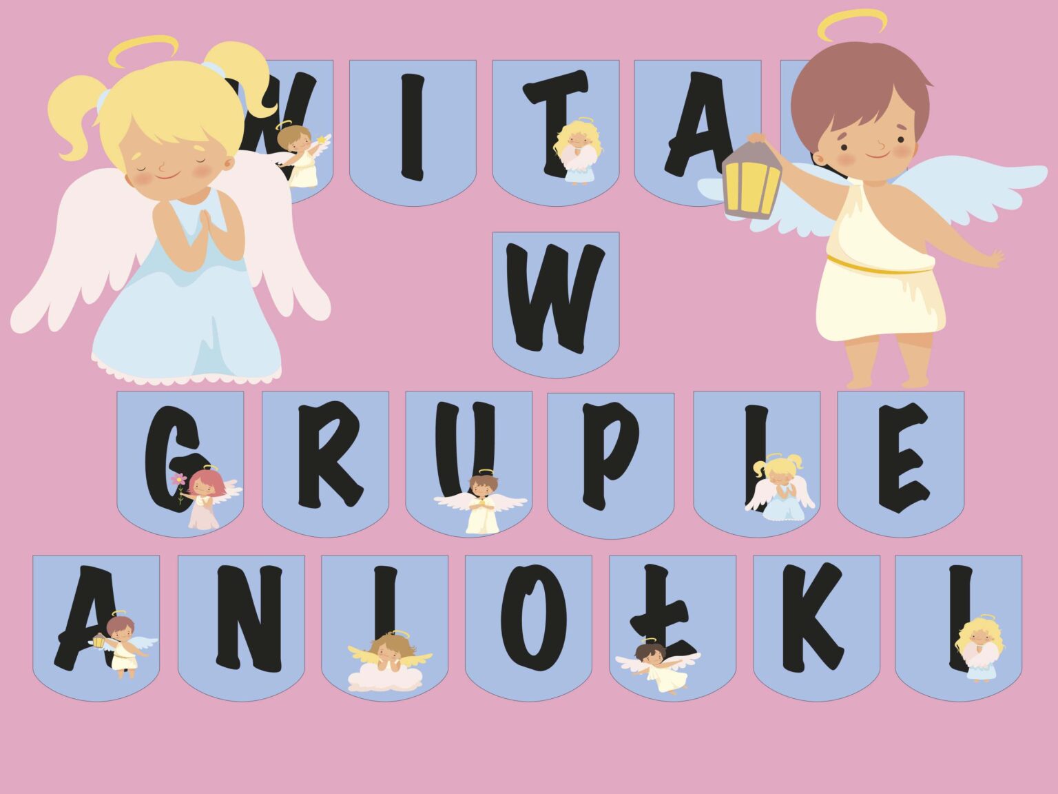 Girlanda: Witaj w grupie Aniołki
