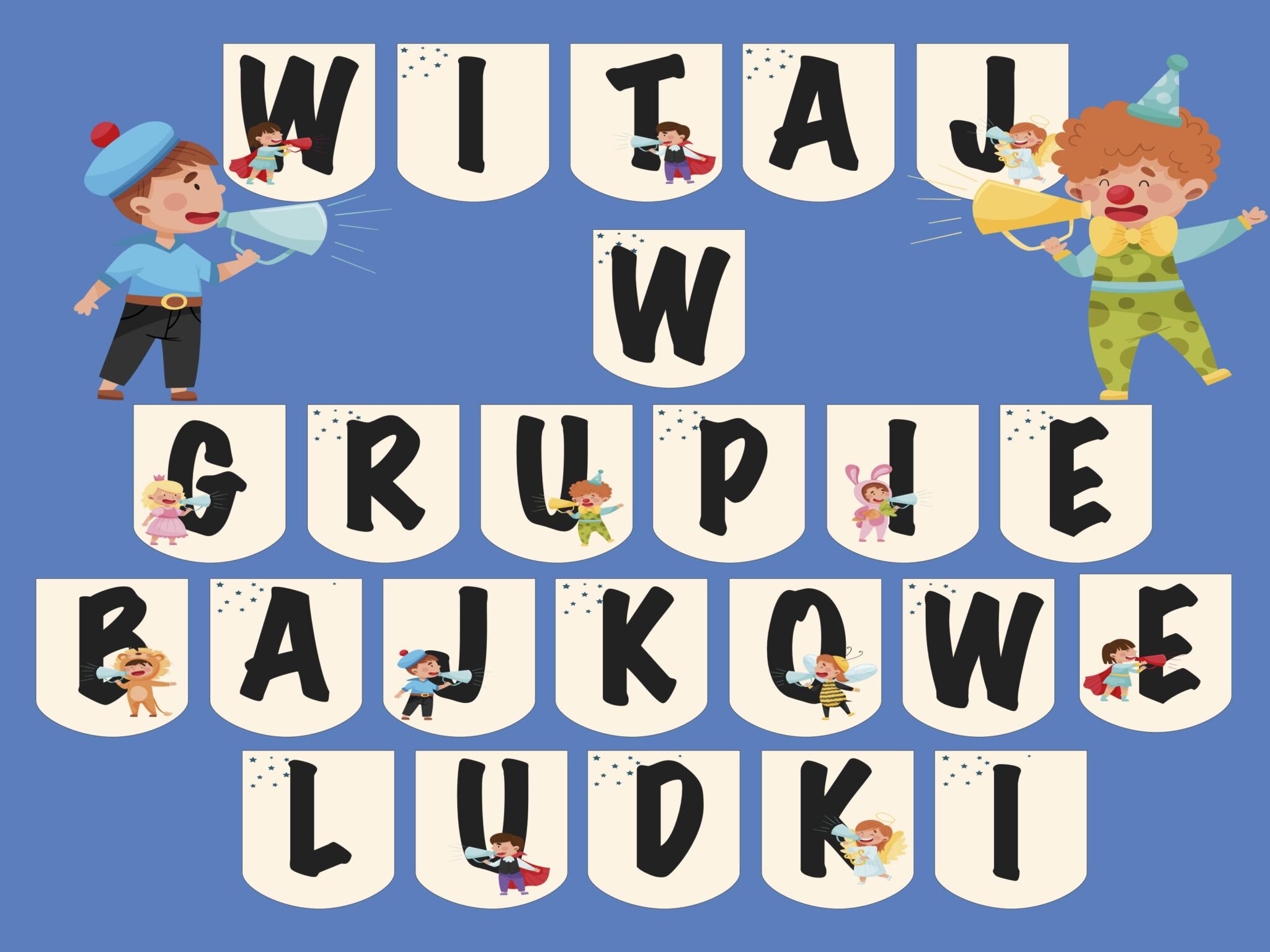 Girlanda: Witaj w grupie bajkowe ludki