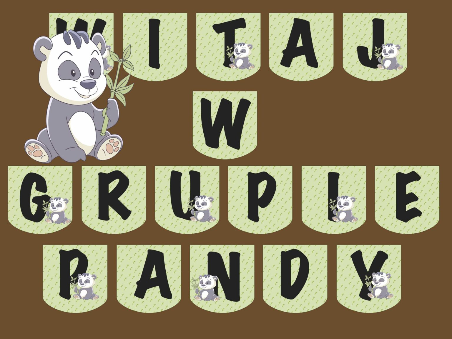 Girlanda: Witaj w grupie Pandy