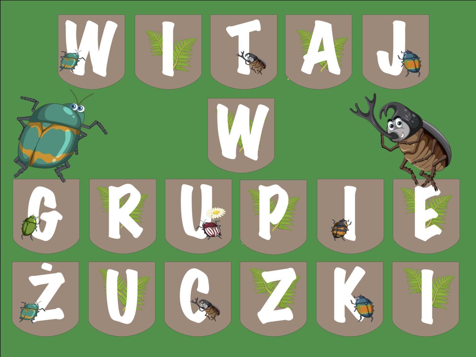 Girlanda: Witaj w grupie Żuczki