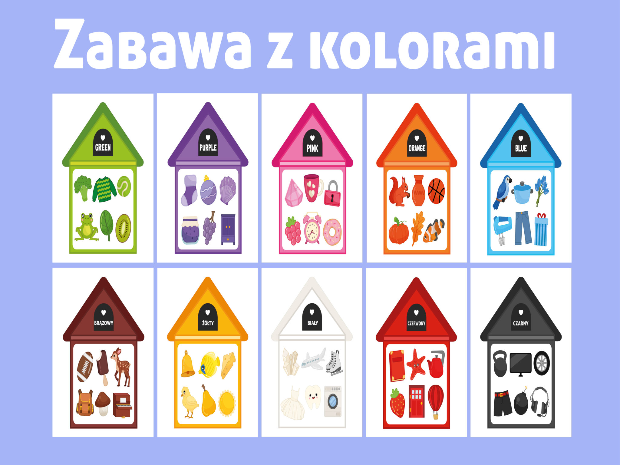 domki do zabawy kolorami