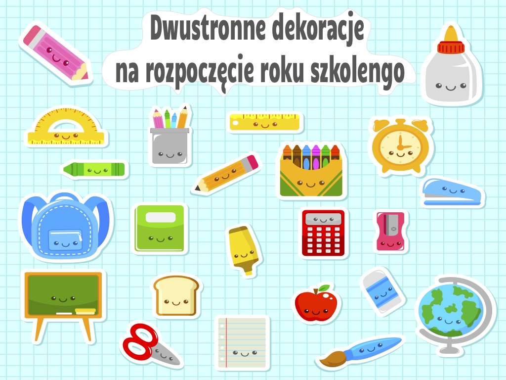 Dwustronne dekoracje na Rozpoczęcie Roku Szkolnego