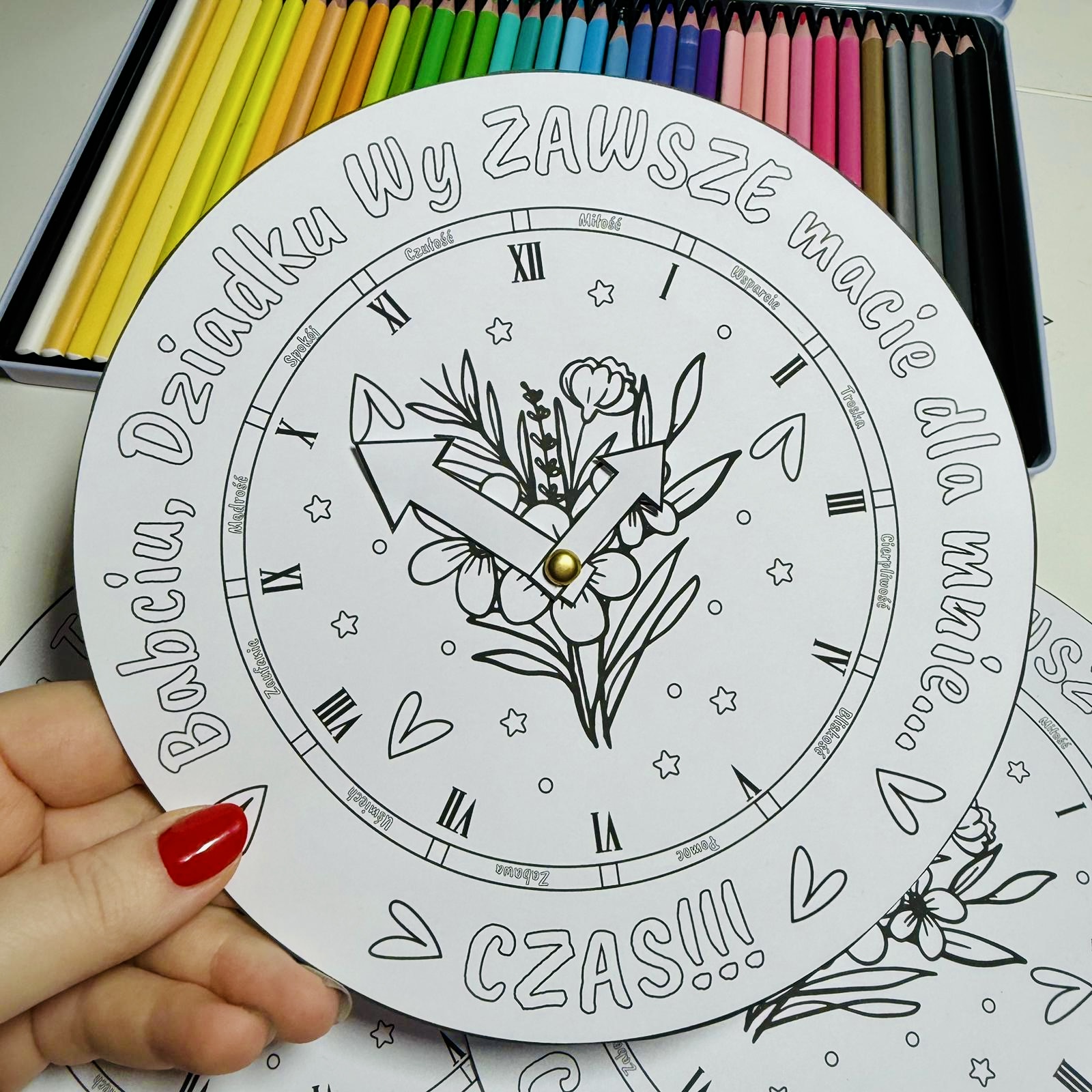 Zegar – „Babciu, Dziadku, wy zawsze macie dla mnie czas!”